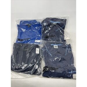 Lot Of 4 Bud Light Embroidered Golf Polo & Crew Neck Shirt Size M